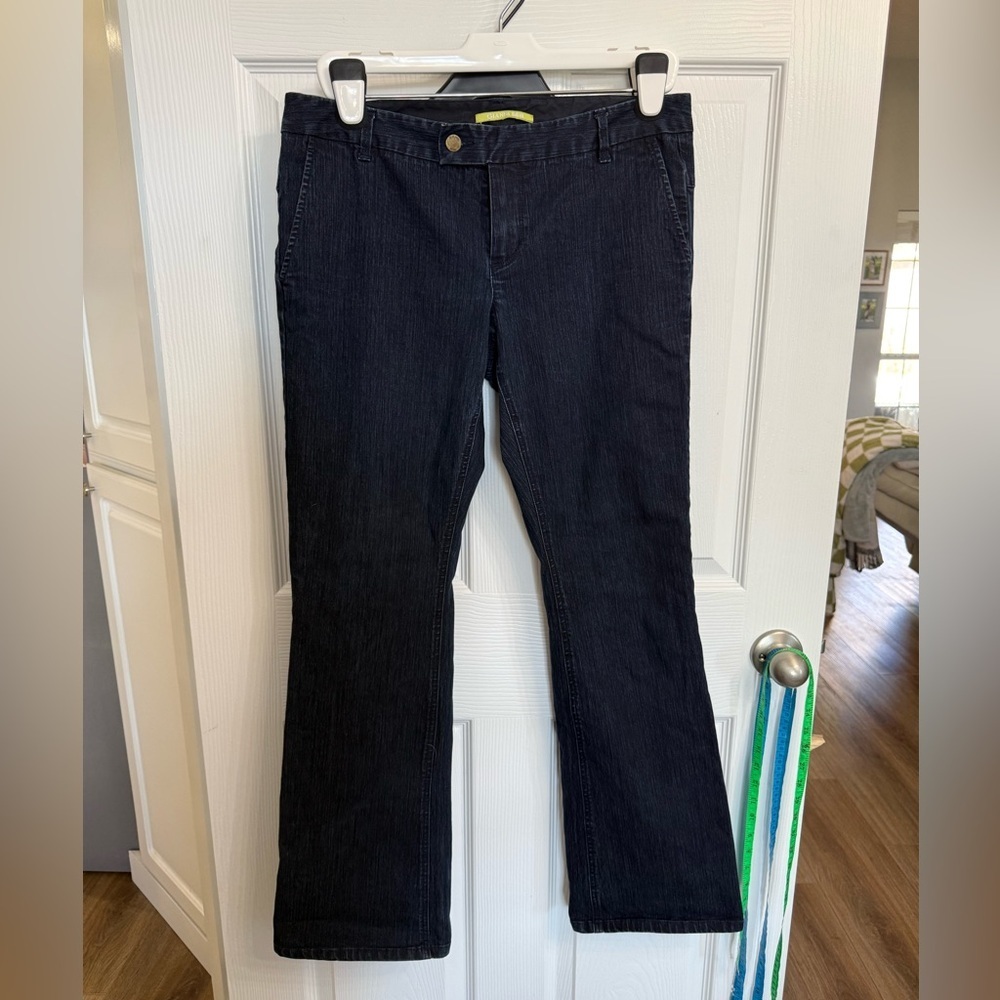 Gianni Bini Y2K Bootcut Trouser Jeans Dark Wash Mid Rise Size 10 casual boho